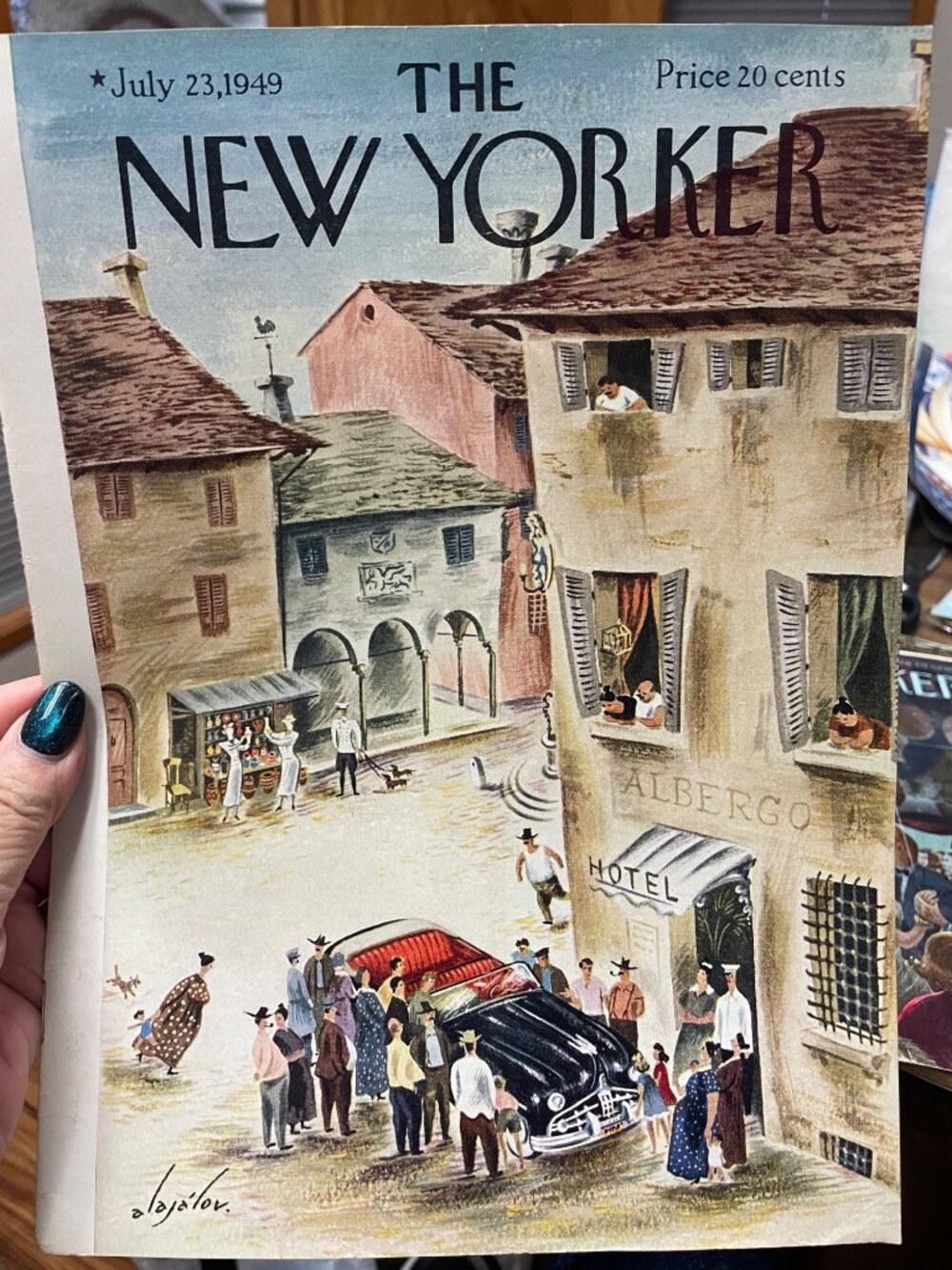 FOUR VINTAGE NEW YORKER MAGAZINE COVERS | 1949-1950 | Signed Artist Illustration